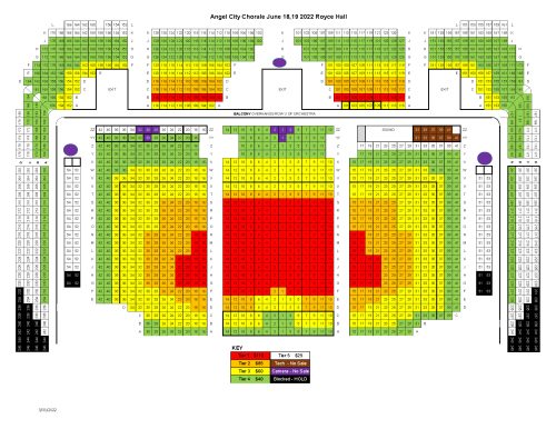 Seating Chart - Angel City Chorale - Royce Hall June 18-19 2022